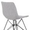 Armen Living Palmetto Contemporary Dining Chair in Gray Fabric with Black Metal Legs LCPLCHBLGR - alternate 5